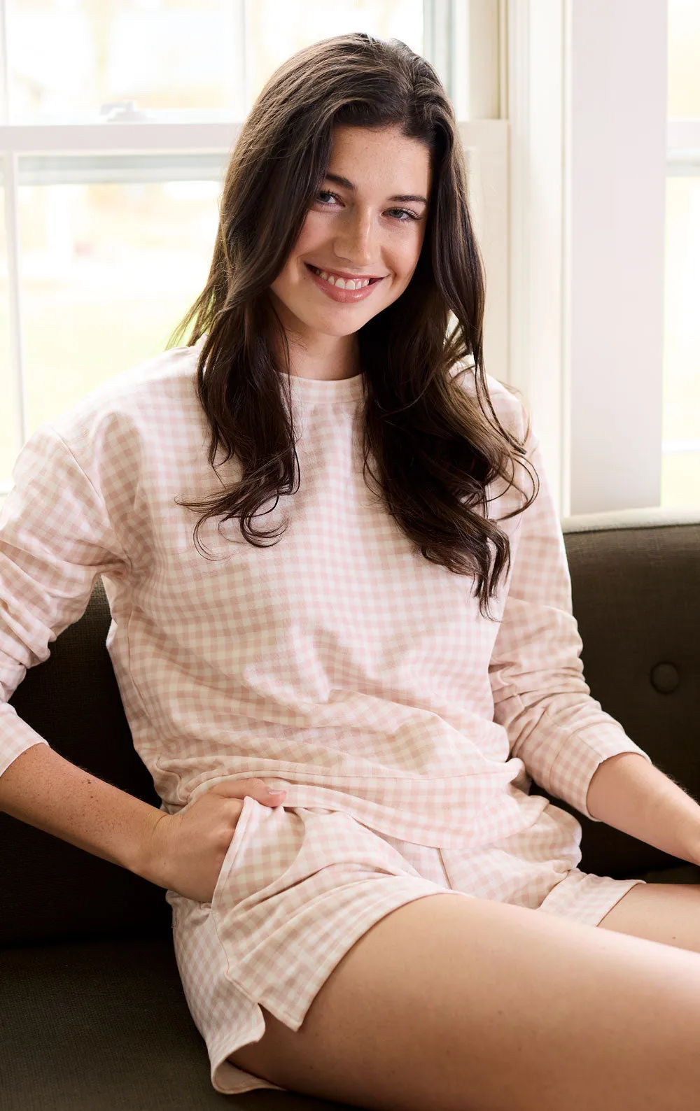 Gingham French Terry Shorts sold by Pajamagram product image thumbnail 4