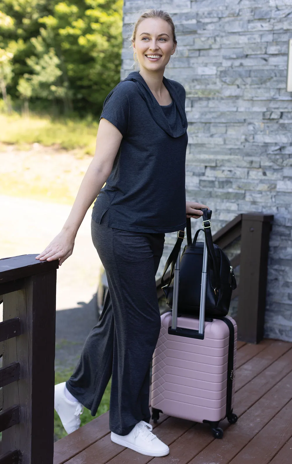 Freedom Knitwear Cowl Neck Shirt sold by Pajamagram product image thumbnail 5