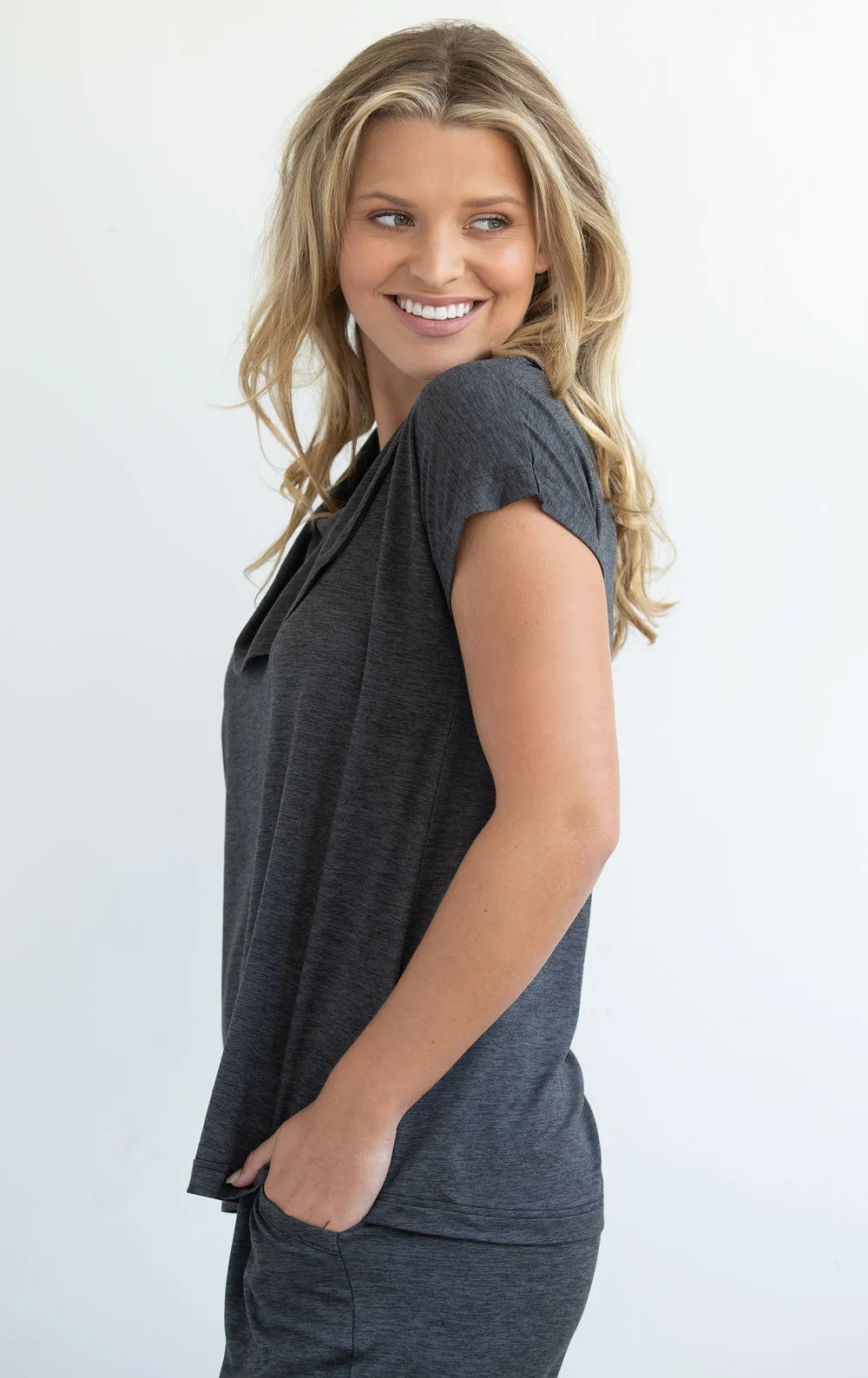 Freedom Knitwear Cowl Neck Shirt sold by Pajamagram product image thumbnail 3