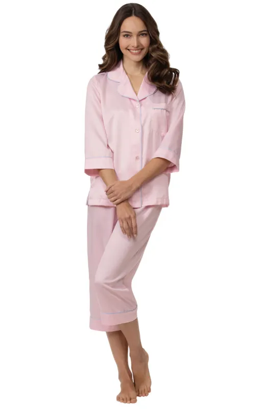 Dreamy Satin Capri Pajamas - Final Sale sold by Pajamagram