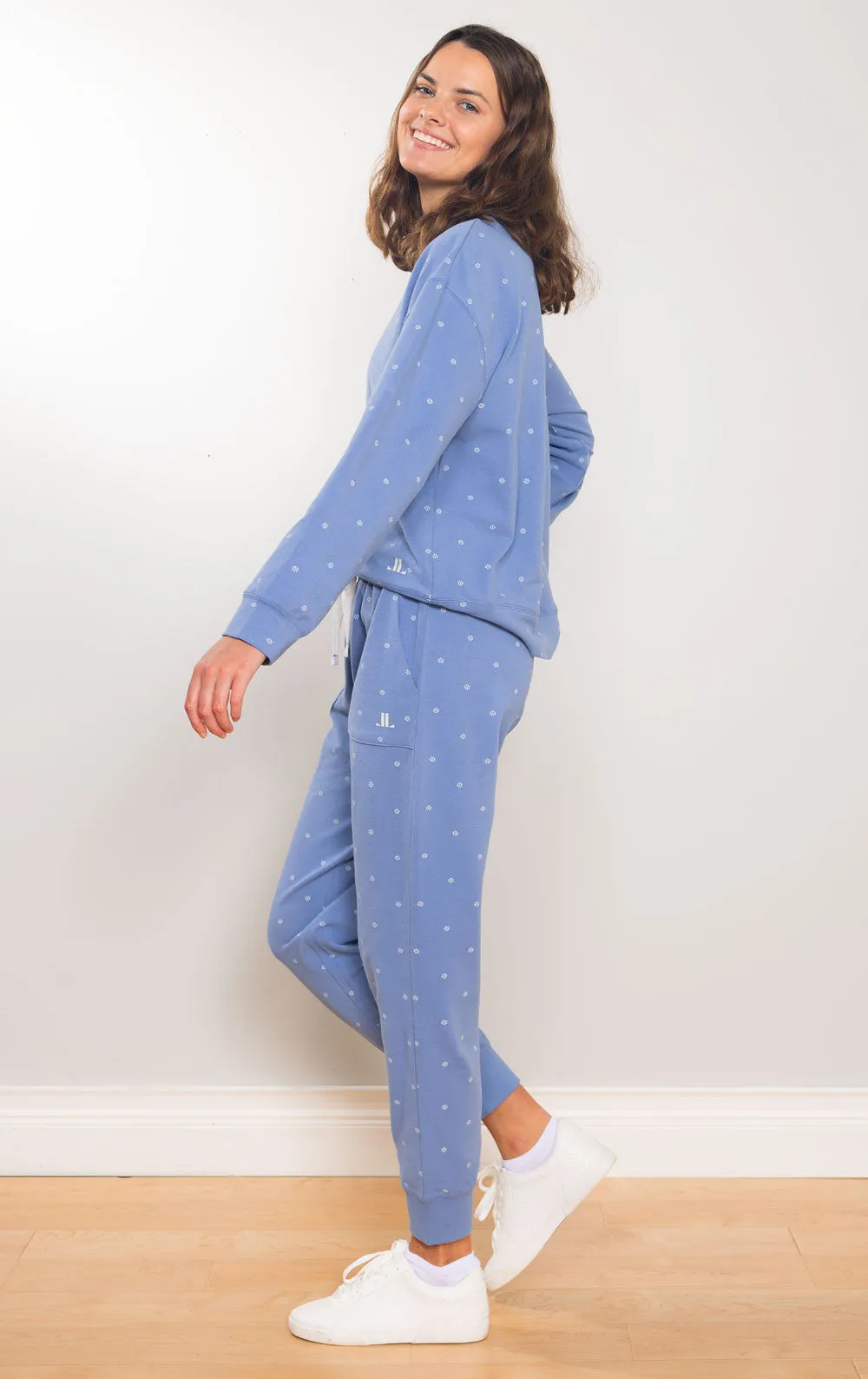 Ditsy Floral French Terry Jogger sold by Pajamagram product image thumbnail 4