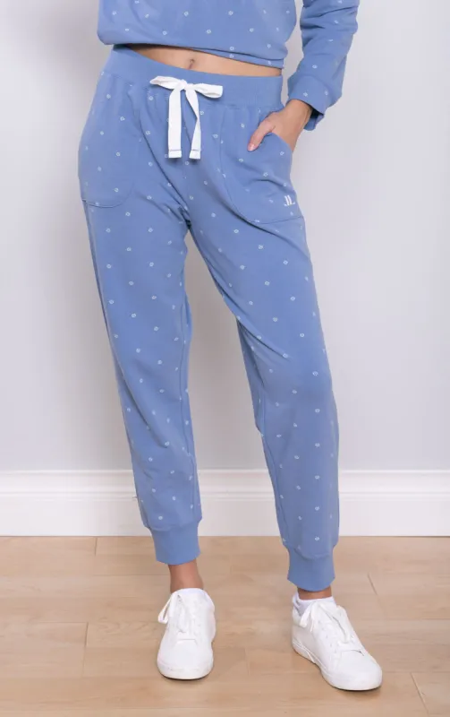 Ditsy Floral French Terry Jogger sold by Pajamagram