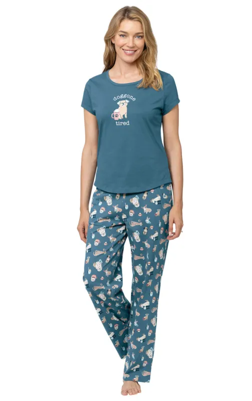 Coffee Dogs Graphic Tee Pajamas sold by Pajamagram