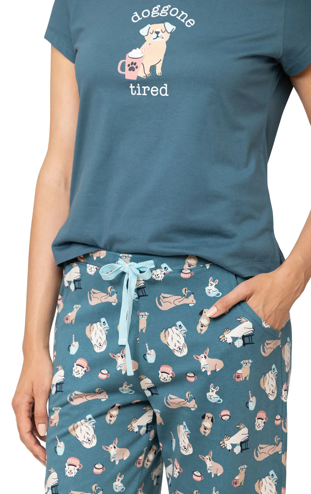 Coffee Dogs Graphic Tee Pajamas sold by Pajamagram product image thumbnail 4