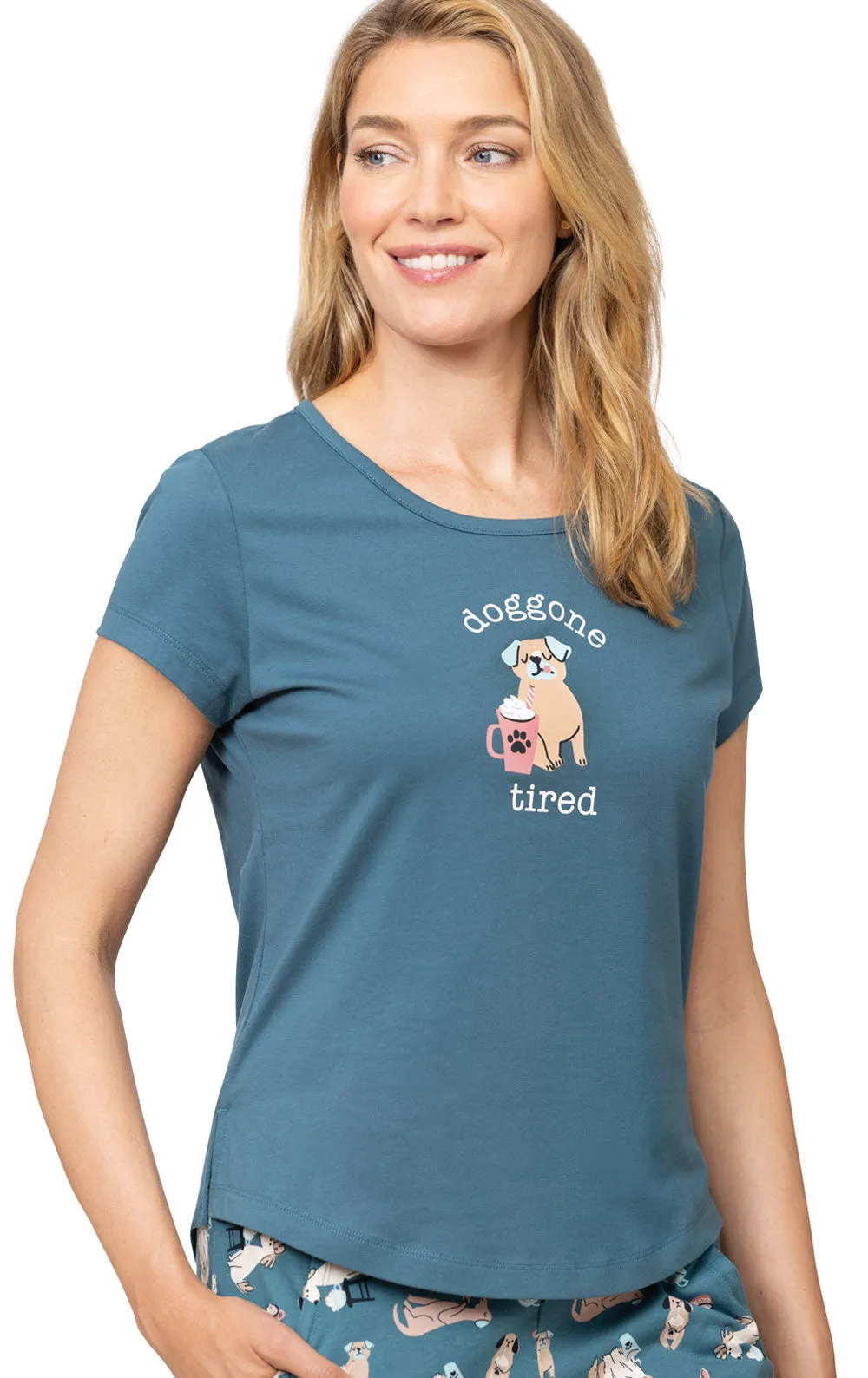 Coffee Dogs Graphic Tee Pajamas sold by Pajamagram product image thumbnail 3
