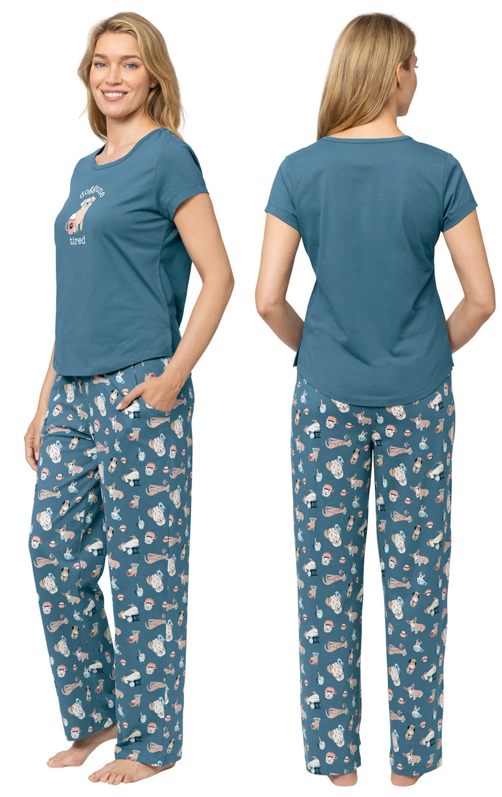 Coffee Dogs Graphic Tee Pajamas sold by Pajamagram product image thumbnail 2