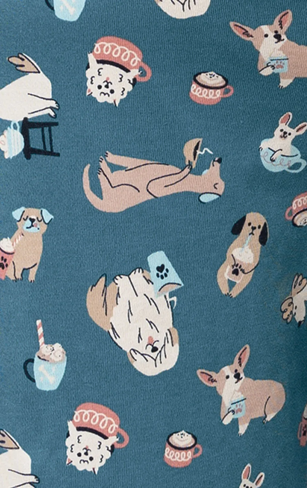 Coffee Dogs Graphic Tee Pajamas sold by Pajamagram product image thumbnail 5