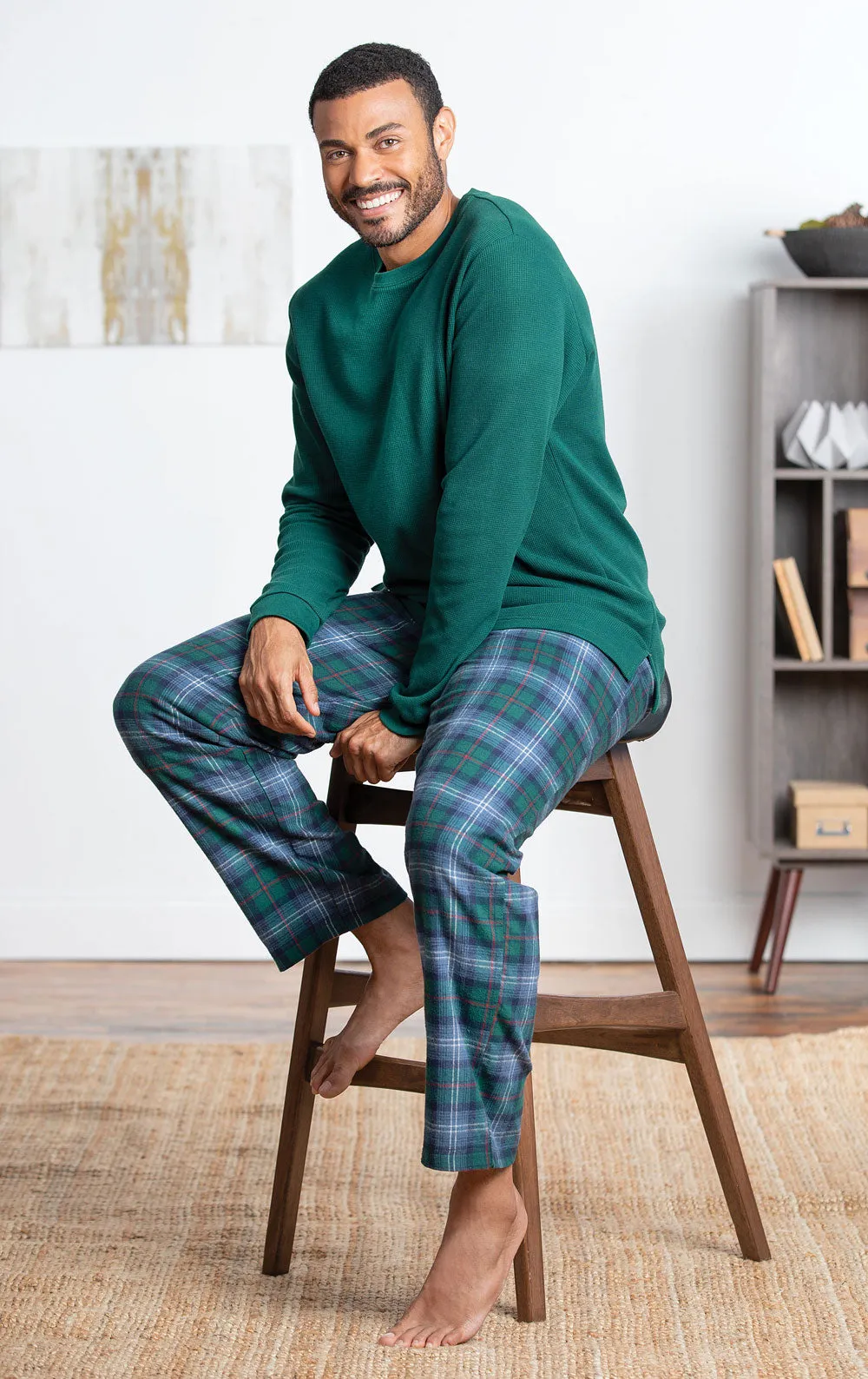 Heritage Plaid Thermal Top Men's Pajamas - Family Set sold by Pajamagram product image thumbnail 4