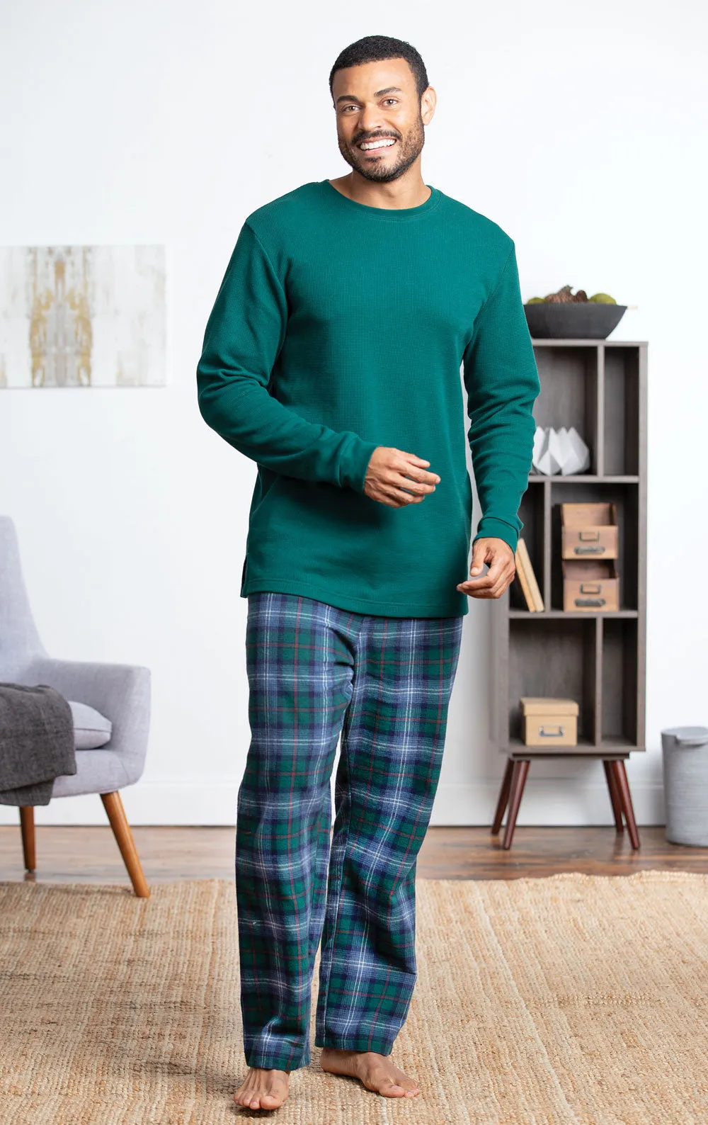 Heritage Plaid Thermal Top Men's Pajamas - Family Set sold by Pajamagram product image thumbnail 3