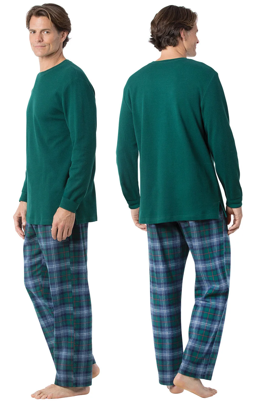 Heritage Plaid Thermal Top Men's Pajamas - Family Set sold by Pajamagram product image thumbnail 5
