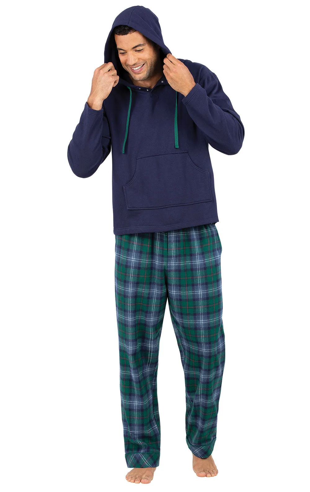 Heritage Plaid Hoodie Men's Pajamas - Couples sold by Pajamagram product image thumbnail 5