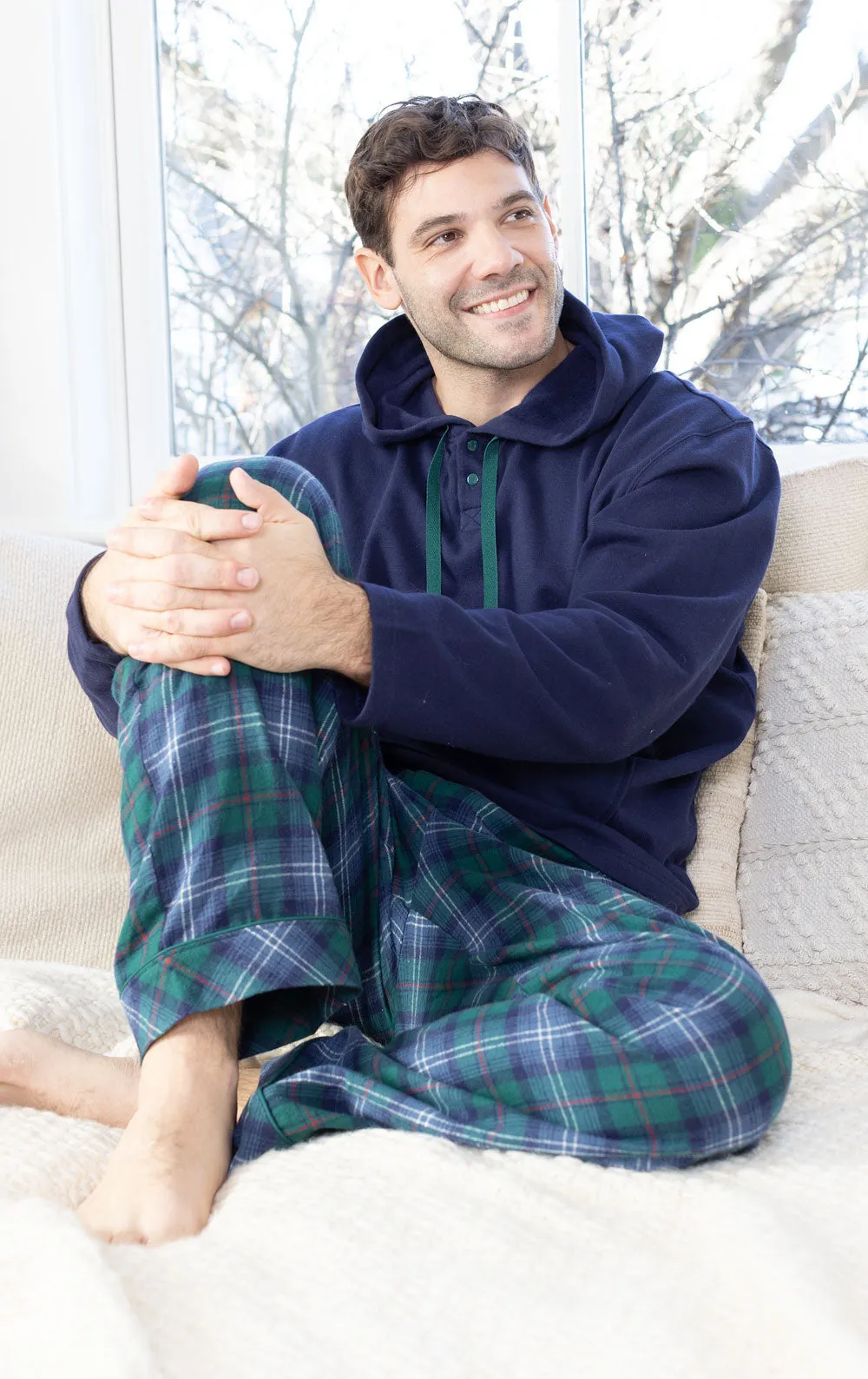 Heritage Plaid Hoodie Men's Pajamas - Couples sold by Pajamagram product image thumbnail 3