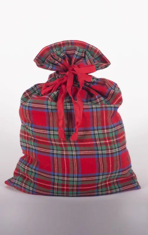 Red Plaid Cinch Bag - Medium sold by Pajamagram