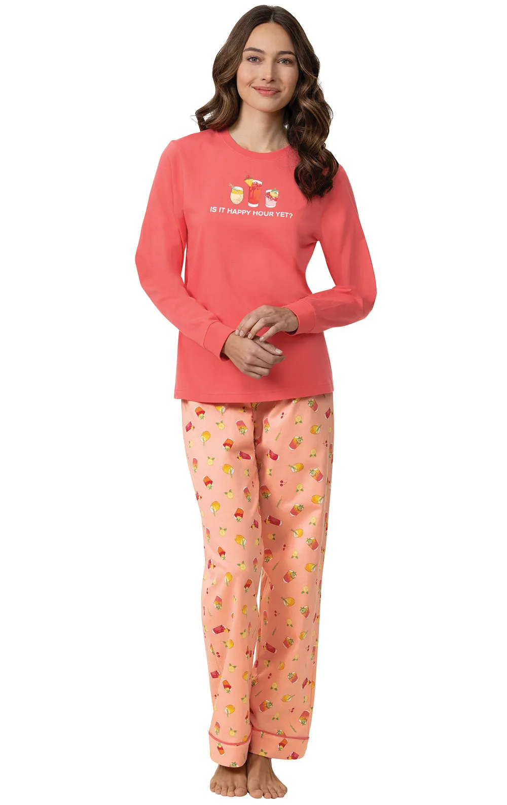 Tropical Cocktails Long Sleeve Pajamas- Final Sale sold by Pajamagram