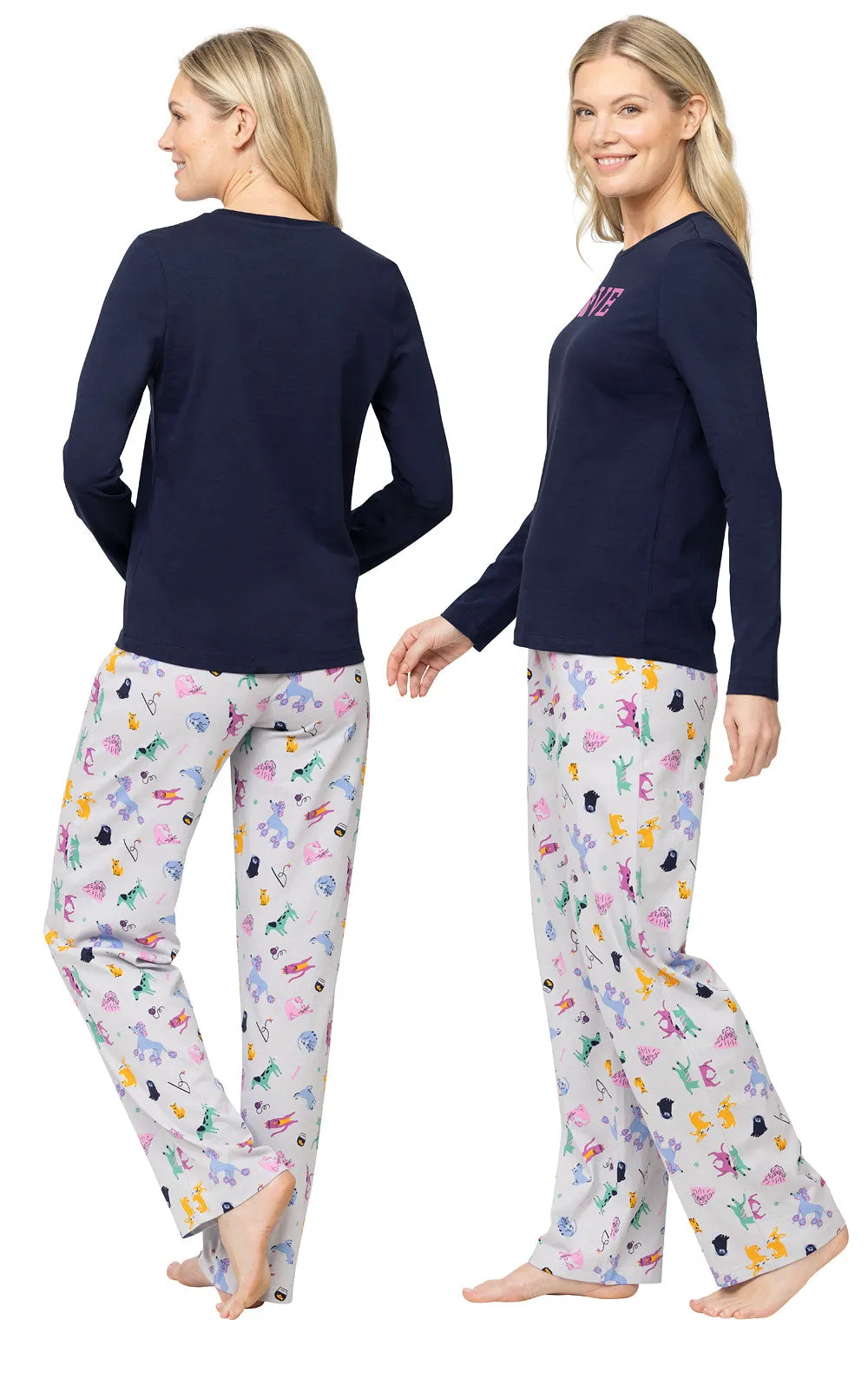 Pet Lovers Long Sleeve Pajamas - Final Sale sold by Pajamagram product image thumbnail 3