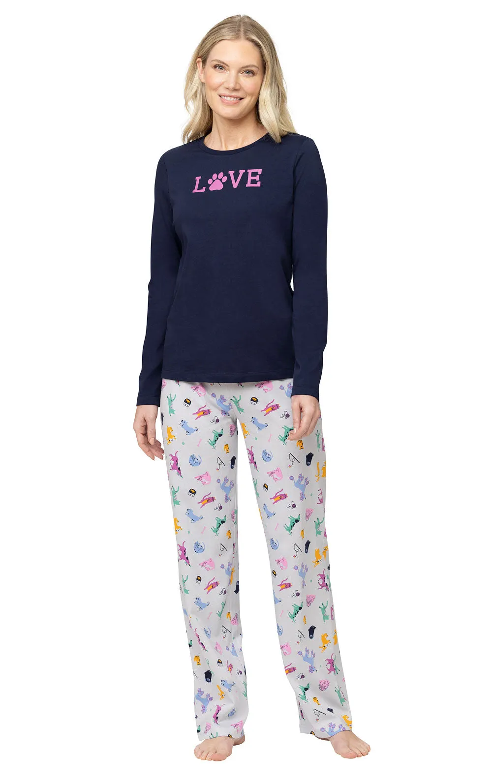 Pet Lovers Long Sleeve Pajamas - Final Sale sold by Pajamagram