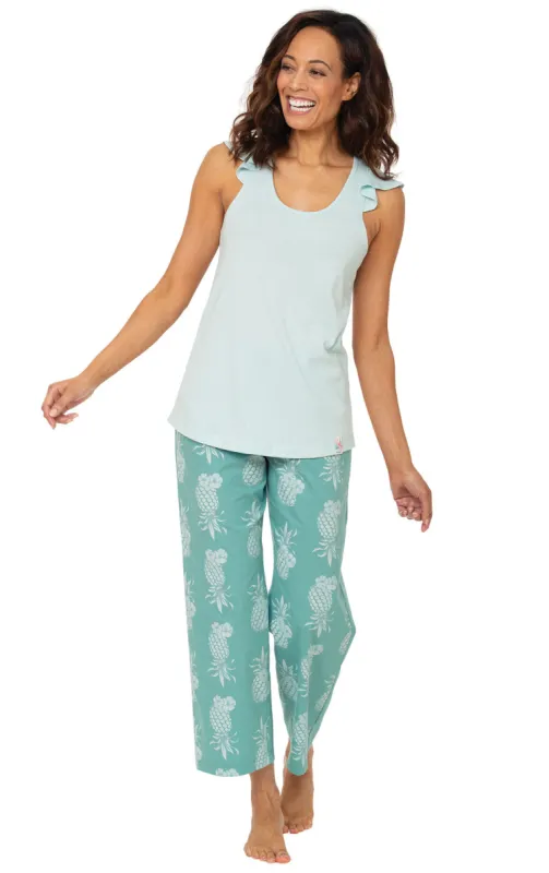 Margaritaville Flutter Sleeve Capri Pajamas - Final Sale sold by Pajamagram