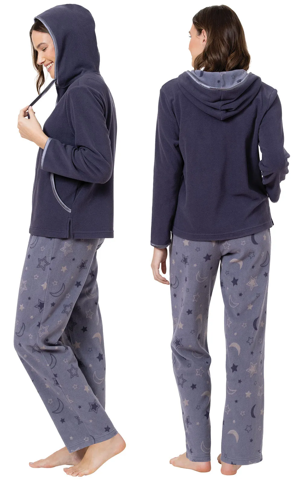 Snuggle Fleece Zip-Up Hoodie Pajamas - Final Sale sold by Pajamagram product image thumbnail 5
