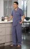 Stripe Short-Sleeve Button-Front Men's Pajamas - Final Sale sold by Pajamagram