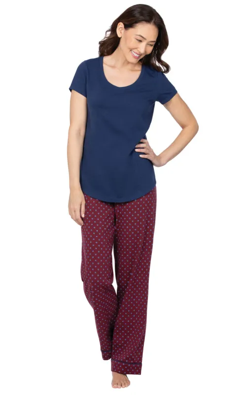 Short Sleeve V-Neck Pajamas sold by Pajamagram