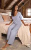 Naturally Nude Pajamas - Blue Geo - Final Sale sold by Pajamagram