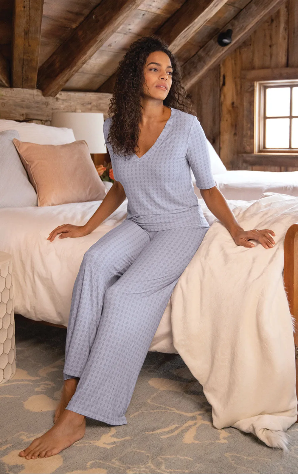 Naturally Nude Pajamas - Blue Geo - Final Sale sold by Pajamagram product image thumbnail 5