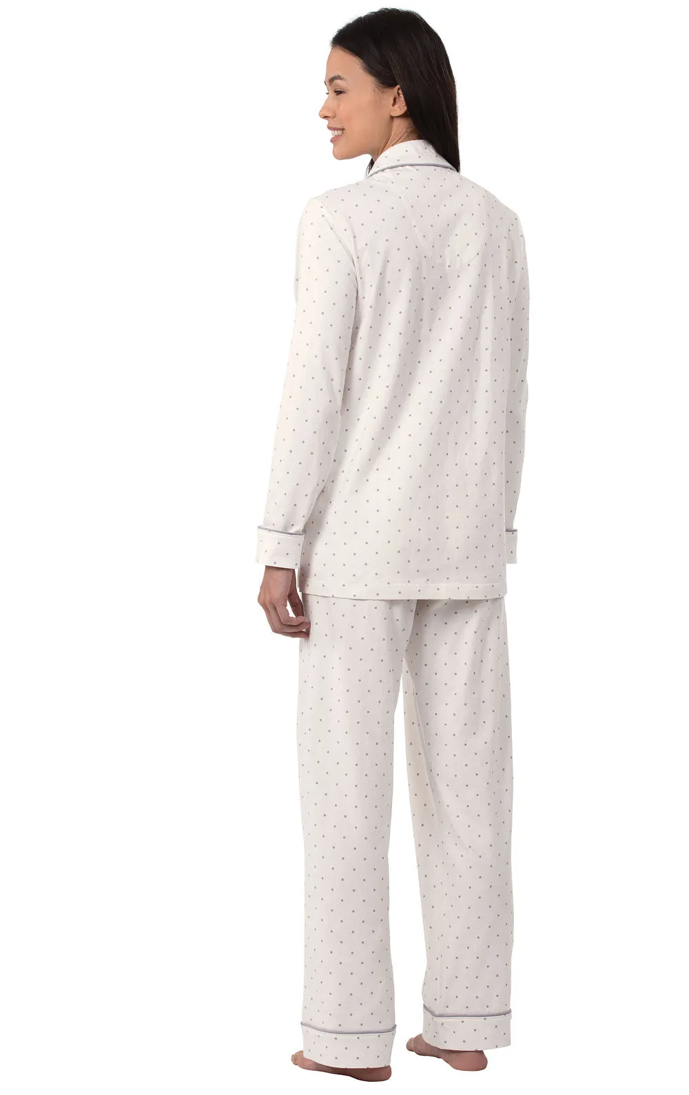 Classic Polka-Dot Button-Front Pajamas - Cream - Final Sale sold by Pajamagram product image thumbnail 3