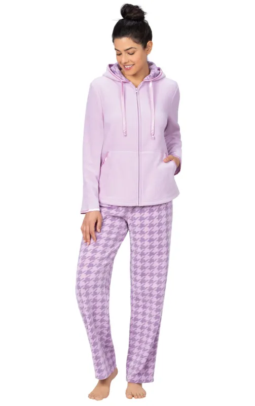 Snuggle Fleece Zip-Up Hoodie Pajamas - Final Sale sold by Pajamagram