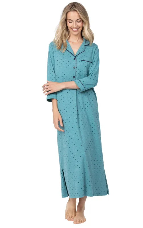 Classic Polka-Dot ¾ Sleeve Nightgown- Final Sale sold by Pajamagram