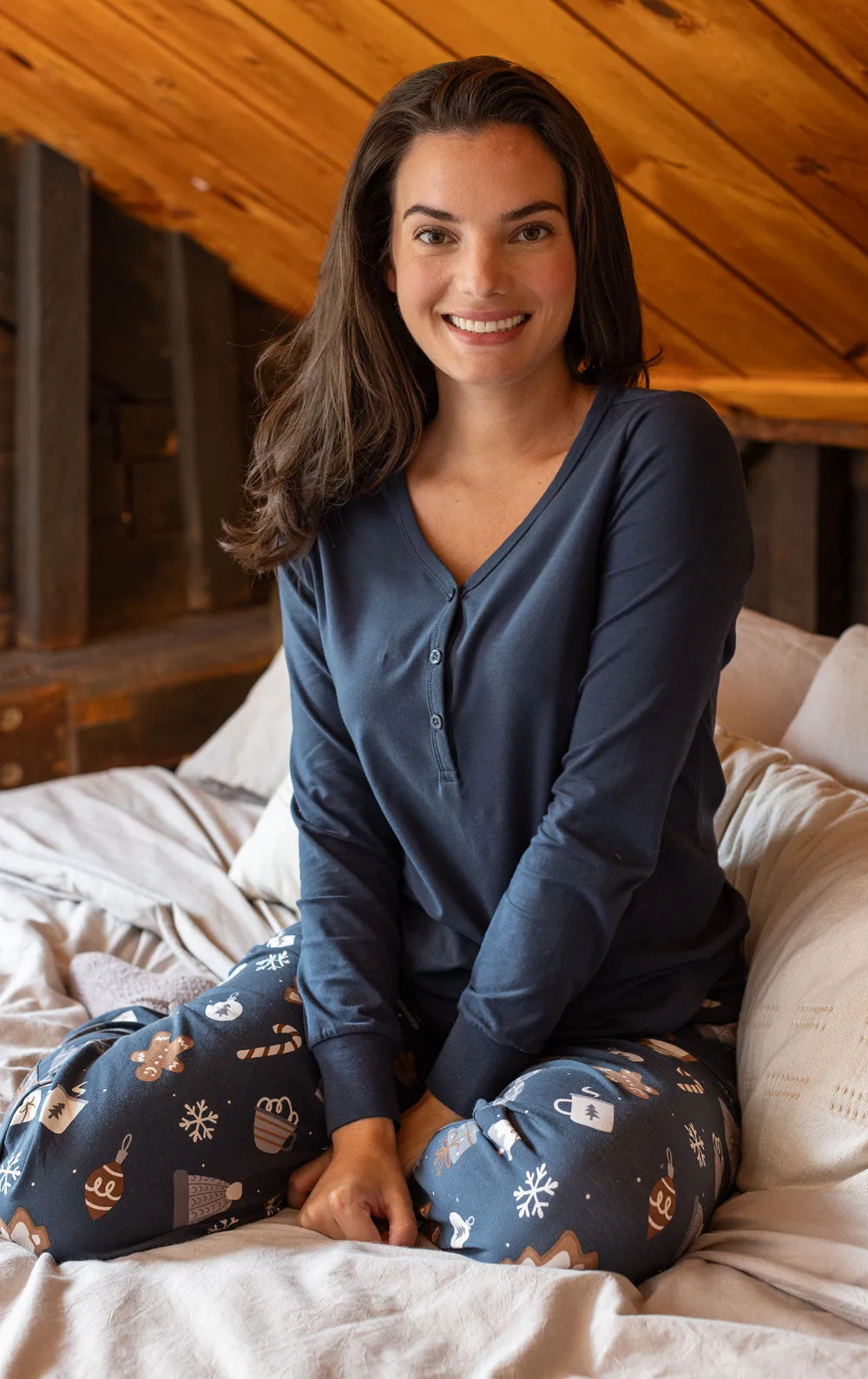 Sweet Comforts Henley Pajamas - Family Set sold by Pajamagram product image thumbnail 3