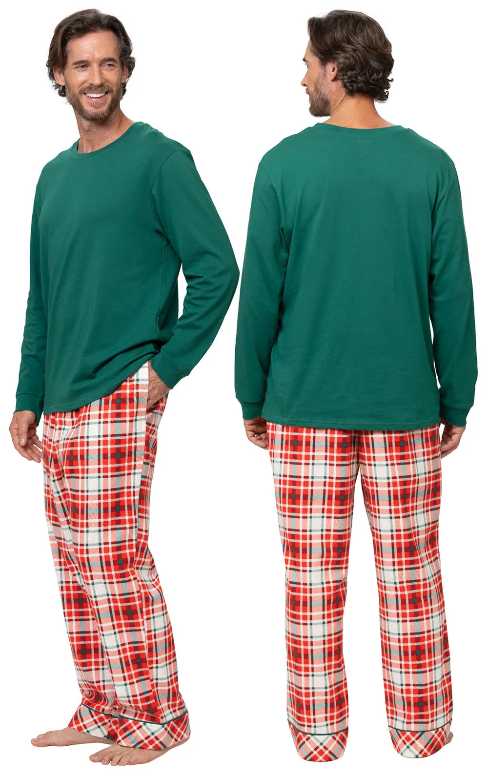 Modern Plaid Pullover Men's Pajamas - Couples sold by Pajamagram product image thumbnail 3