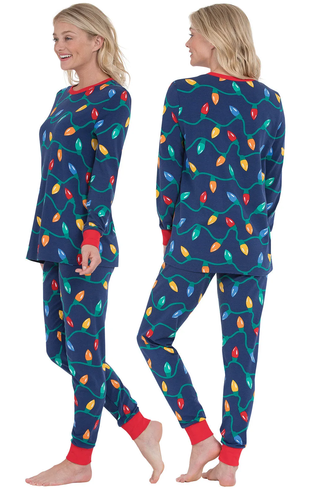 Christmas Lights Pajamas - Couples sold by Pajamagram product image thumbnail 2