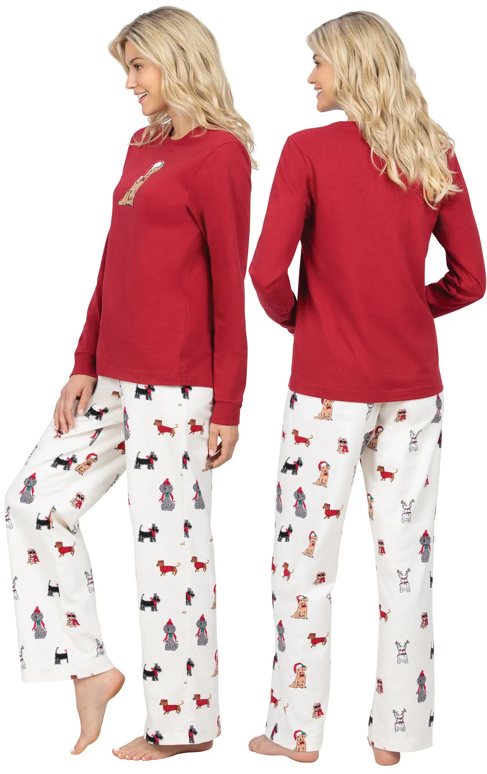 Christmas Dogs Flannel Pajamas sold by Pajamagram product image thumbnail 2