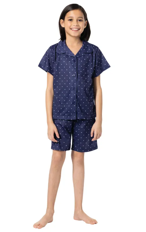 Short Sleeve Button-Front & Shorts Unisex Kids Pajamas sold by Pajamagram