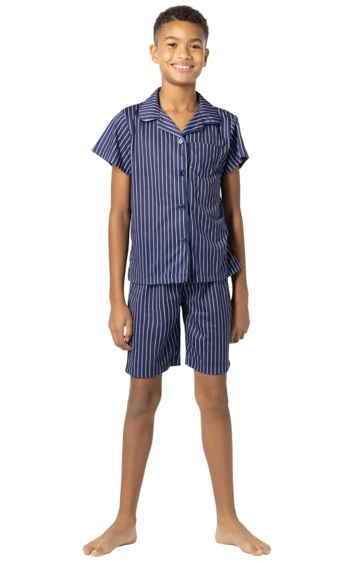 Short Sleeve Button-Front & Shorts Unisex Kids Pajamas sold by Pajamagram