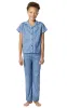 Short Sleeve Button-Front Unisex Kids Pajamas sold by Pajamagram