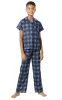 Short Sleeve Button-Front Unisex Kids Pajamas sold by Pajamagram
