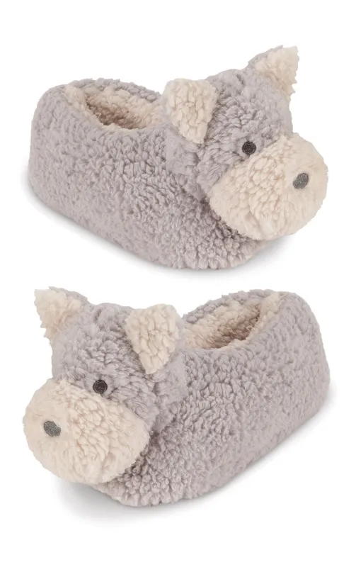 Sherpa Fleece Puppy Adult Slippers- Final Sale sold by Pajamagram