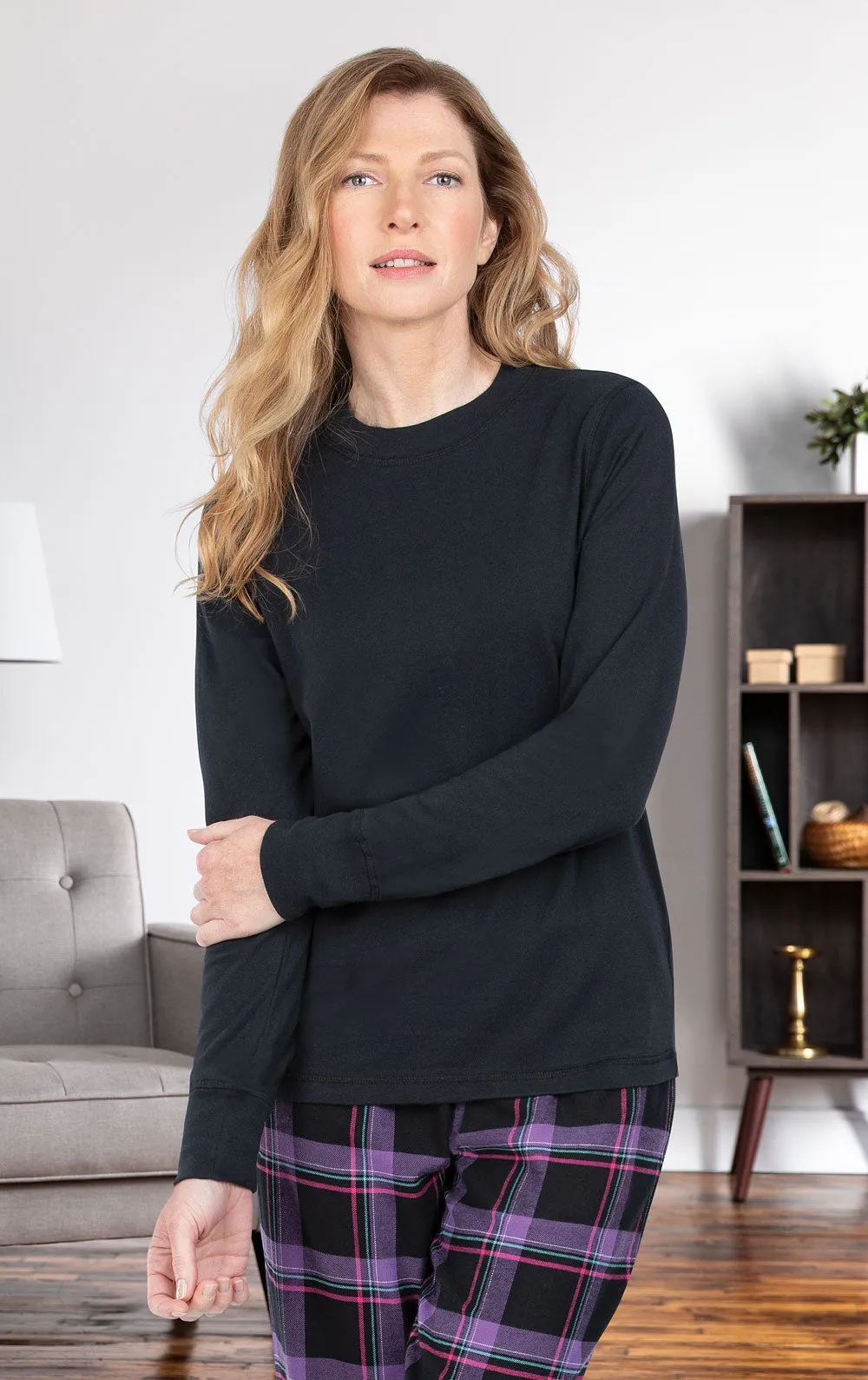 Bright Plaid Jersey-Top Flannel Pajamas sold by Pajamagram product image thumbnail 4