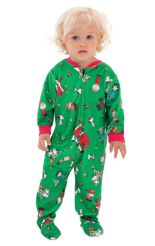 Charlie Brown Christmas Onesie Infant Pajamas sold by Pajamagram