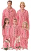 Candy Cane Fleece Button-Front Men's Pajamas - Family Set sold by Pajamagram