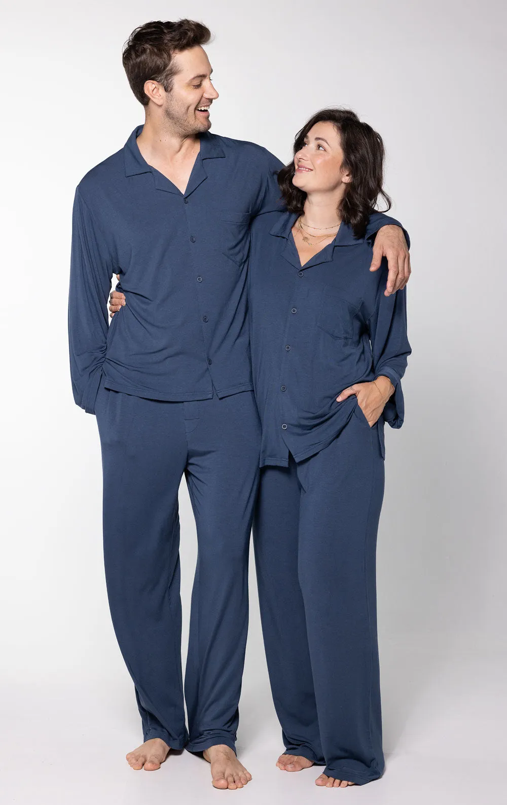 Consciously Cozy Button-Front Pajamas - Couples sold by Pajamagram product image thumbnail 2