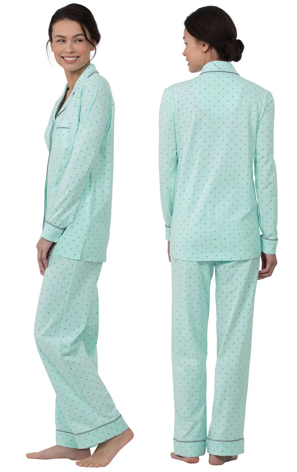 Classic Polka-Dot Button-Front Pajamas sold by Pajamagram product image thumbnail 5