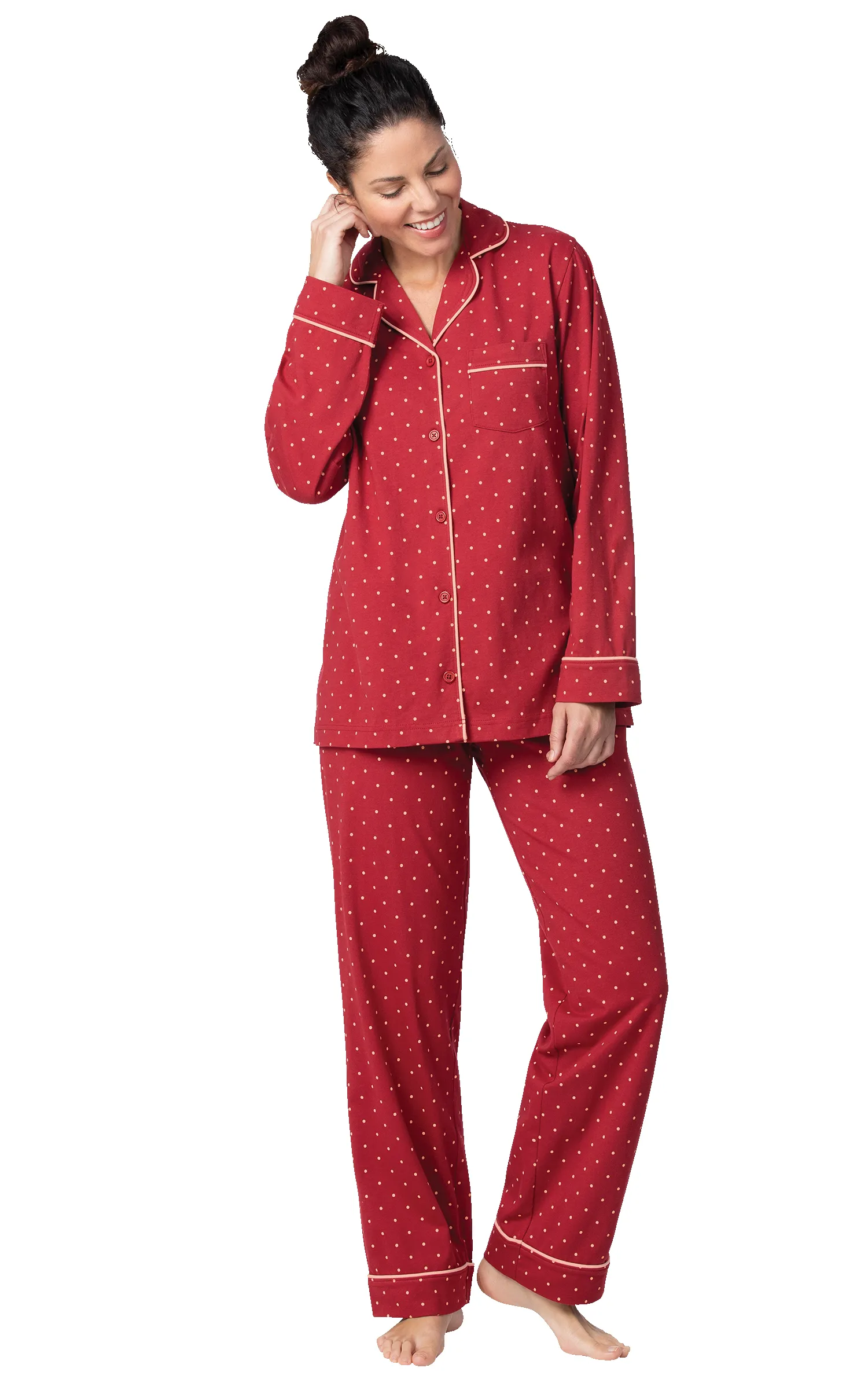 Classic Polka-Dot Button-Front Pajamas sold by Pajamagram product image thumbnail 2
