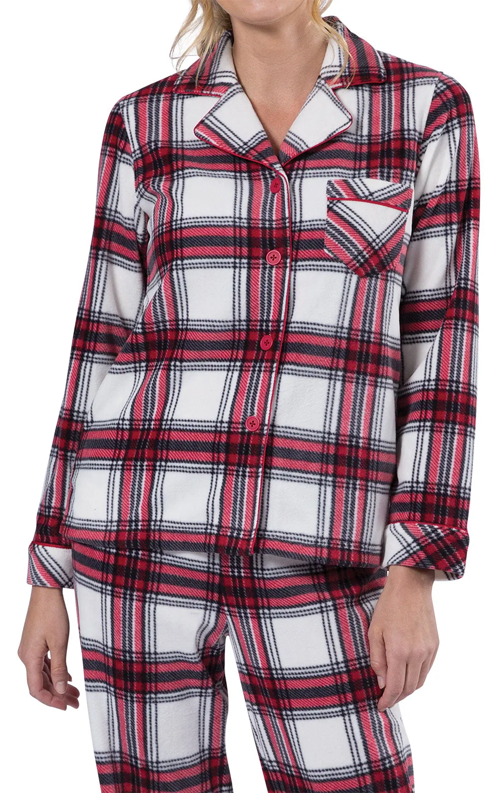 Fireside Fleece Button-Front Pajamas sold by Pajamagram product image thumbnail 3