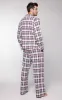 Hibernation Plaid Button-Front Men's Pajamas - Pet & Owner sold by Pajamagram