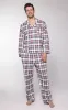 Hibernation Plaid Button-Front Men's Pajamas - Pet & Owner sold by Pajamagram