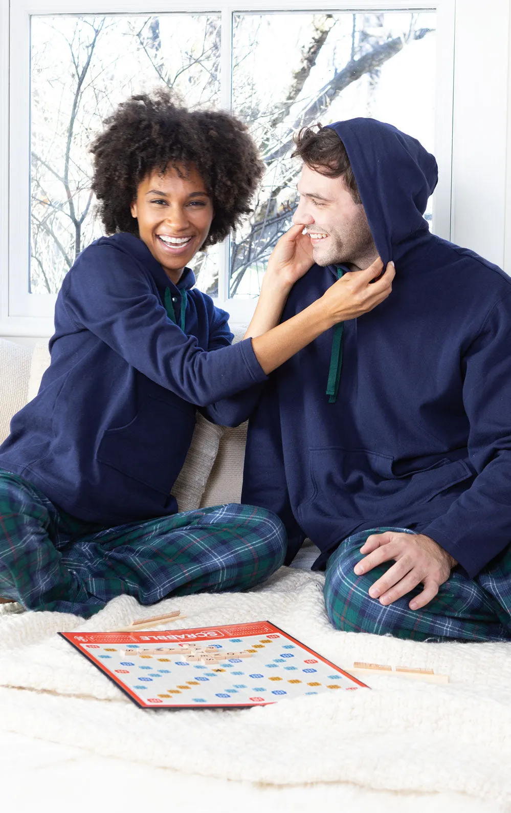 Heritage Plaid Hoodie Matching Couples Pajamas sold by Pajamagram product image thumbnail 3