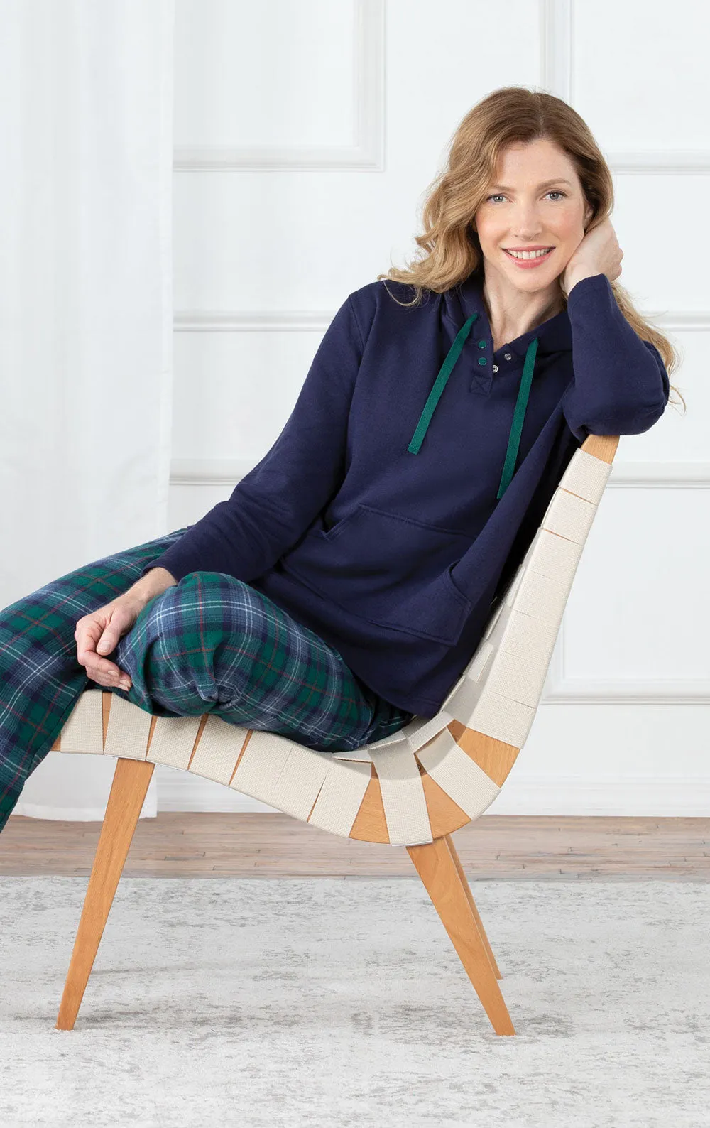 Heritage Plaid Hoodie Pajamas - Couples sold by Pajamagram product image thumbnail 3