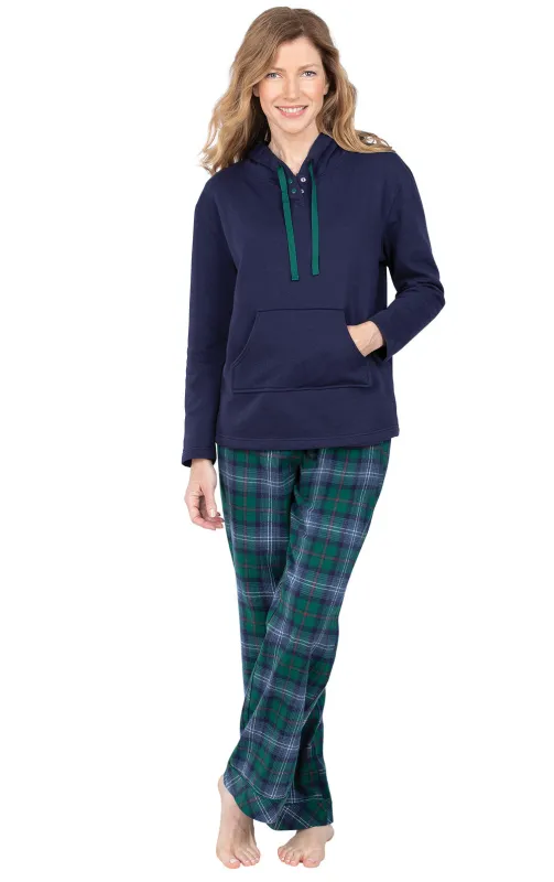 Heritage Plaid Hoodie Pajamas  - Couples sold by Pajamagram